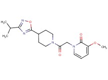 1-{2-[4-(3-isopropyl-1,2,4-oxadiazol-5-yl)piperidin-1-yl]-2-oxoethyl}-3-methoxypyridin-2(1H)-one