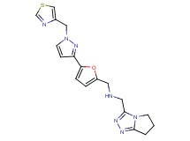 (6,7-dihydro-5H-pyrrolo[2,1-c][1,2,4]triazol-3-ylmethyl)({5-[1-(1,3-thiazol-4-ylmethyl)-1H-pyrazol-3-yl]-2-furyl}methyl)amine