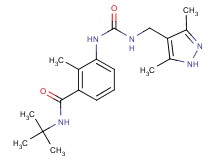N-(tert-butyl)-3-[({[(3,5-dimethyl-1H-pyrazol-4-yl)methyl]amino}carbonyl)amino]-2-methylbenzamide