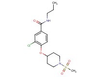 3-chloro-4-{[1-(methylsulfonyl)piperidin-4-yl]oxy}-N-propylbenzamide
