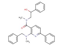 2-[benzyl(methyl)amino]-N-(2-hydroxy-2-phenylethyl)-N-methyl-6-phenylnicotinamide