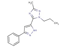 3-methyl-5-(3-phenyl-1H-pyrazol-5-yl)-1-propyl-1H-1,2,4-triazole