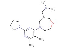 1-[4-(5,6-dimethyl-2-pyrrolidin-1-ylpyrimidin-4-yl)-1,4-oxazepan-6-yl]-N,N-dimethylmethanamine