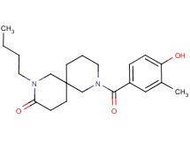 2-butyl-8-(4-hydroxy-3-methylbenzoyl)-2,8-diazaspiro[5.5]undecan-3-one