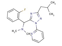1-(2-fluorophenyl)-1-(3-isobutyl-1-pyridin-2-yl-1H-1,2,4-triazol-5-yl)-N,N-dimethylmethanamine