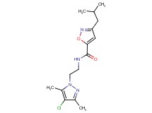 N-[2-(4-chloro-3,5-dimethyl-1H-pyrazol-1-yl)ethyl]-3-isobutyl-5-isoxazolecarboxamide
