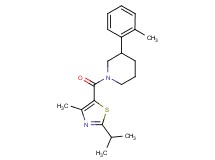 1-[(2-isopropyl-4-methyl-1,3-thiazol-5-yl)carbonyl]-3-(2-methylphenyl)piperidine