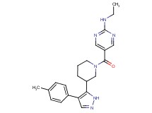 N-ethyl-5-({3-[4-(4-methylphenyl)-1H-pyrazol-5-yl]piperidin-1-yl}carbonyl)pyrimidin-2-amine