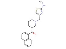 (1-{[2-(methylamino)-1,3-thiazol-4-yl]methyl}piperidin-3-yl)(1-naphthyl)methanone