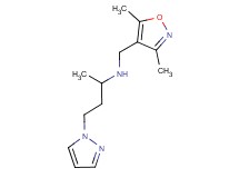 N-[(3,5-dimethylisoxazol-4-yl)methyl]-4-(1H-pyrazol-1-yl)butan-2-amine
