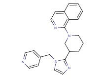 1-{3-[1-(4-pyridinylmethyl)-1H-imidazol-2-yl]-1-piperidinyl}isoquinoline