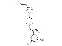 2-(1-{1-[(5,7-dimethylpyrazolo[1,5-a]pyrimidin-3-yl)methyl]-4-piperidinyl}-1H-1,2,3-triazol-4-yl)ethanol trifluoroacetate (salt)