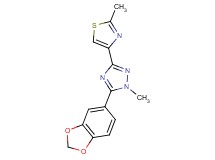 5-(1,3-benzodioxol-5-yl)-1-methyl-3-(2-methyl-1,3-thiazol-4-yl)-1H-1,2,4-triazole
