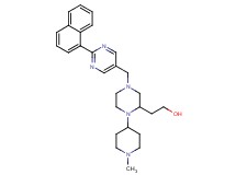 2-(1-(1-methyl-4-piperidinyl)-4-{[2-(1-naphthyl)-5-pyrimidinyl]methyl}-2-piperazinyl)ethanol