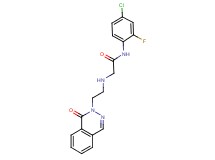 N-(4-chloro-2-fluorophenyl)-2-{[2-(1-oxophthalazin-2(1H)-yl)ethyl]amino}acetamide
