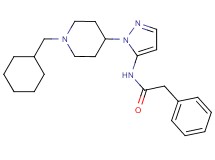 N-{1-[1-(cyclohexylmethyl)-4-piperidinyl]-1H-pyrazol-5-yl}-2-phenylacetamide