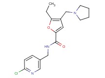 N-[(6-chloropyridin-3-yl)methyl]-5-ethyl-4-(pyrrolidin-1-ylmethyl)-2-furamide