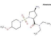 (4S)-4-amino-N,N-diethyl-1-[(4-methoxypiperidin-1-yl)sulfonyl]-L-prolinamide