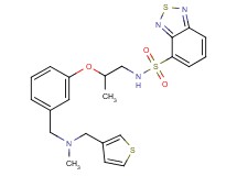 N-[2-(3-{[methyl(3-thienylmethyl)amino]methyl}phenoxy)propyl]-2,1,3-benzothiadiazole-4-sulfonamide