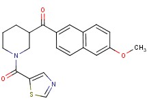 (6-methoxy-2-naphthyl)[1-(1,3-thiazol-5-ylcarbonyl)-3-piperidinyl]methanone
