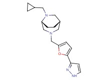 (1S*,5R*)-6-(cyclopropylmethyl)-3-{[5-(1H-pyrazol-3-yl)-2-furyl]methyl}-3,6-diazabicyclo[3.2.2]nonane