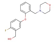{2-fluoro-5-[2-(morpholin-4-ylmethyl)phenoxy]phenyl}methanol