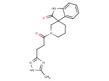 1'-[3-(5-methyl-1H-1,2,4-triazol-3-yl)propanoyl]spiro[indole-3,3'-piperidin]-2(1H)-one