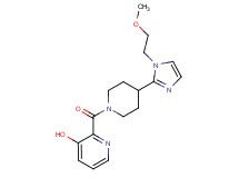 2-({4-[1-(2-methoxyethyl)-1H-imidazol-2-yl]-1-piperidinyl}carbonyl)-3-pyridinol