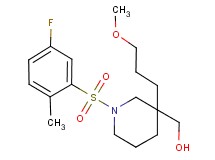[1-[(5-fluoro-2-methylphenyl)sulfonyl]-3-(3-methoxypropyl)-3-piperidinyl]methanol