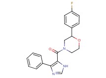 2-(4-fluorophenyl)-4-[(4-phenyl-1H-imidazol-5-yl)carbonyl]morpholine