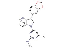 4-[(3R*,3aR*,7aR*)-3-(1,3-benzodioxol-5-yl)hexahydro-4,7-ethanopyrrolo[3,2-b]pyridin-1(2H)-yl]-N,6-dimethylpyrimidin-2-amine