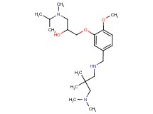 1-[5-({[3-(dimethylamino)-2,2-dimethylpropyl]amino}methyl)-2-methoxyphenoxy]-3-[isopropyl(methyl)amino]-2-propanol