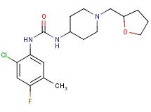 N-(2-chloro-4-fluoro-5-methylphenyl)-N'-[1-(tetrahydrofuran-2-ylmethyl)piperidin-4-yl]urea
