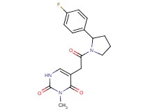 5-{2-[2-(4-fluorophenyl)-1-pyrrolidinyl]-2-oxoethyl}-3-methyl-2,4(1H,3H)-pyrimidinedione