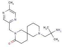 8-(2-amino-2-methylpropyl)-2-[(5-methyl-2-pyrazinyl)methyl]-2,8-diazaspiro[5.5]undecan-3-one