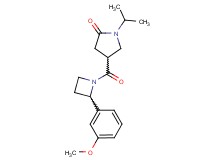 1-isopropyl-4-{[2-(3-methoxyphenyl)-1-azetidinyl]carbonyl}-2-pyrrolidinone