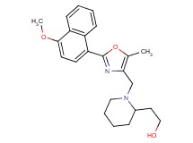 2-(1-{[2-(4-methoxy-1-naphthyl)-5-methyl-1,3-oxazol-4-yl]methyl}-2-piperidinyl)ethanol