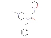 N-(1-methylpiperidin-4-yl)-3-(1,2-oxazinan-2-yl)-N-(2-phenylethyl)propanamide