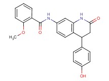 N-[4-(4-hydroxyphenyl)-2-oxo-1,2,3,4-tetrahydroquinolin-7-yl]-2-methoxybenzamide