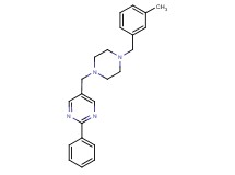 5-{[4-(3-methylbenzyl)-1-piperazinyl]methyl}-2-phenylpyrimidine