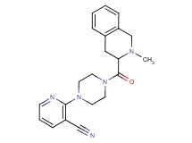 2-{4-[(2-methyl-1,2,3,4-tetrahydroisoquinolin-3-yl)carbonyl]piperazin-1-yl}nicotinonitrile