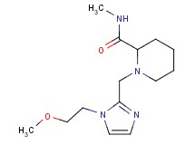 1-{[1-(2-methoxyethyl)-1H-imidazol-2-yl]methyl}-N-methylpiperidine-2-carboxamide
