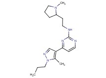 4-(5-methyl-1-propyl-1H-pyrazol-4-yl)-N-[2-(1-methylpyrrolidin-2-yl)ethyl]pyrimidin-2-amine