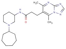 N-(1-cycloheptyl-3-piperidinyl)-3-(5,7-dimethyl[1,2,4]triazolo[1,5-a]pyrimidin-6-yl)propanamide
