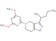 5-(4,6-dimethoxy-1,3,5-triazin-2-yl)-3-(1-methylbutyl)-4,5,6,7-tetrahydro-1H-pyrazolo[4,3-c]pyridine