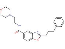 N-[2-(4-morpholinyl)ethyl]-2-(3-phenylpropyl)-1,3-benzoxazole-5-carboxamide