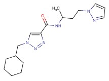 1-(cyclohexylmethyl)-N-[1-methyl-3-(1H-pyrazol-1-yl)propyl]-1H-1,2,3-triazole-4-carboxamide