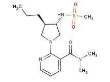 N,N-dimethyl-2-{(3S*,4R*)-3-[(methylsulfonyl)amino]-4-propyl-1-pyrrolidinyl}nicotinamide