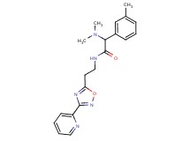 2-(dimethylamino)-2-(3-methylphenyl)-N-{2-[3-(2-pyridinyl)-1,2,4-oxadiazol-5-yl]ethyl}acetamide