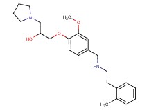 1-[2-methoxy-4-({[2-(2-methylphenyl)ethyl]amino}methyl)phenoxy]-3-(1-pyrrolidinyl)-2-propanol